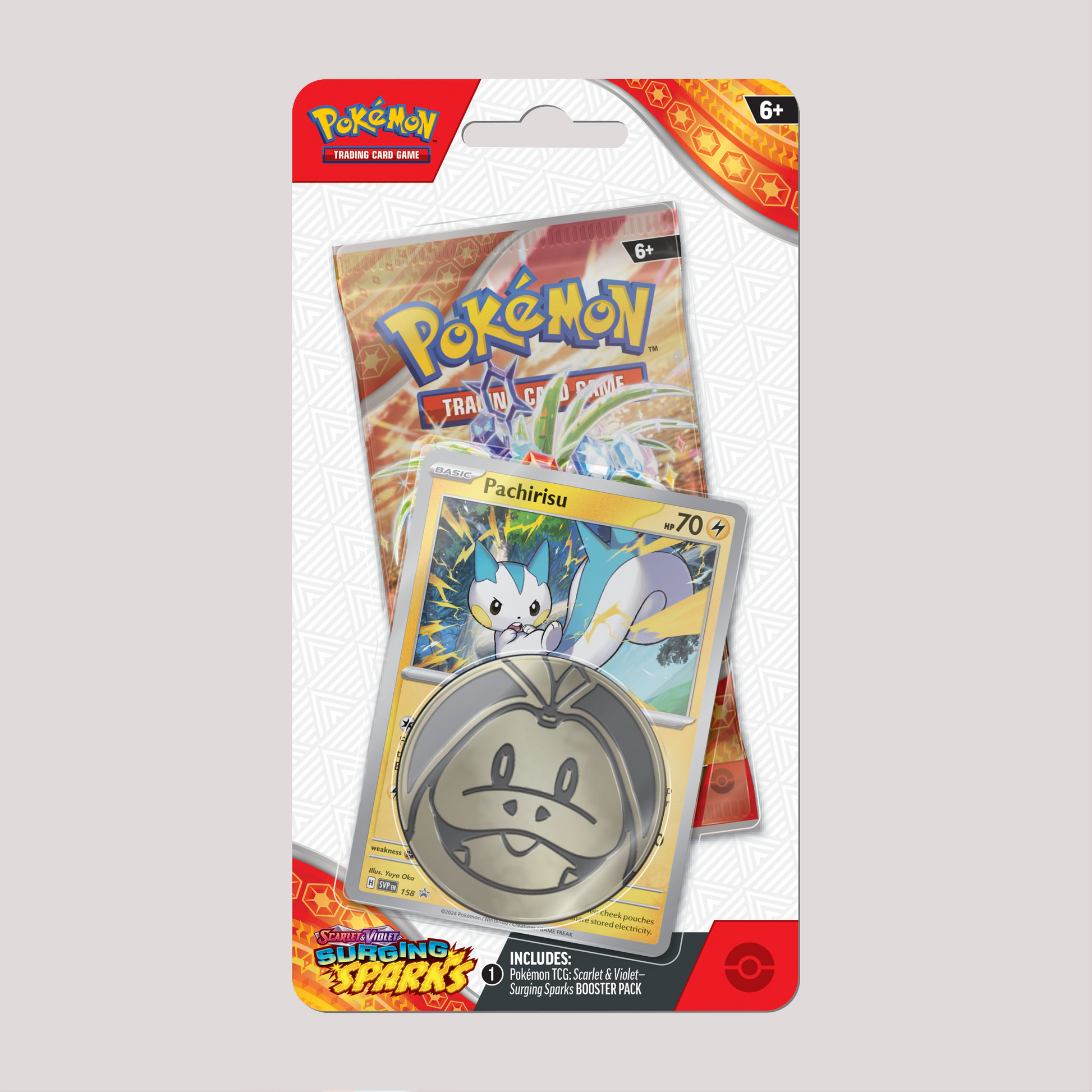 Pokemon Surging Sparks Checklane Blisters Pachirisu