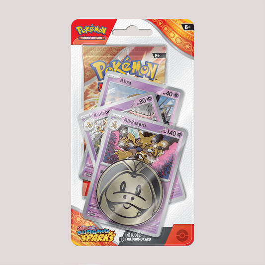 Pokemon Surging Sparks Premium Checklane Blisters Alakazam